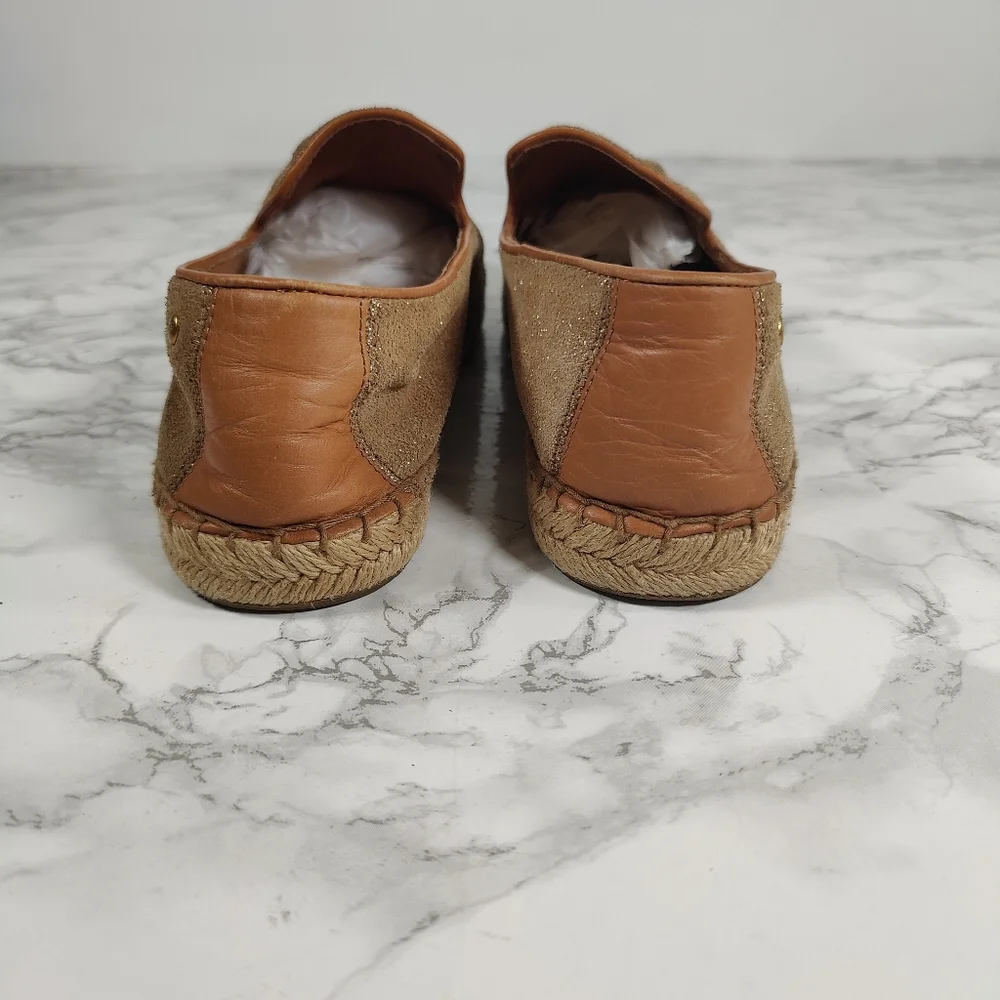 Ugg Sandrinne II Gold Espadrilles Size 8